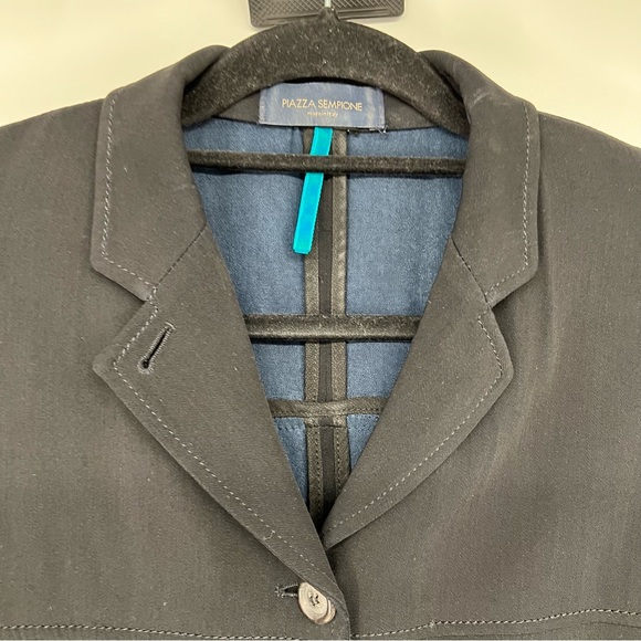 Piazza Sempione Virgin Wool Silk Blazer - Picture 4 of 8